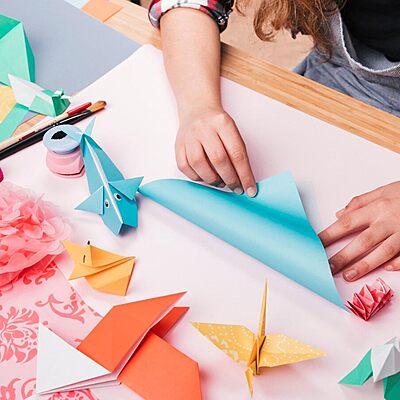 Bright Color Paper A4 Sheets - 120 GSM Multi Colour (Pack of 20 Sheets - 5 Colours X 4 Sheets)