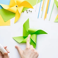 Bright Color Paper A4 Sheets - 120 GSM Multi Colour (Pack of 20 Sheets - 5 Colours X 4 Sheets)