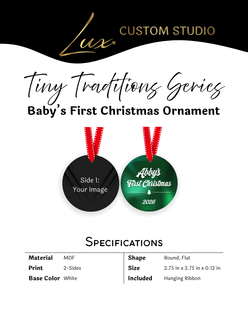 Tiny Traditions Series Baby’s First Christmas Ornament