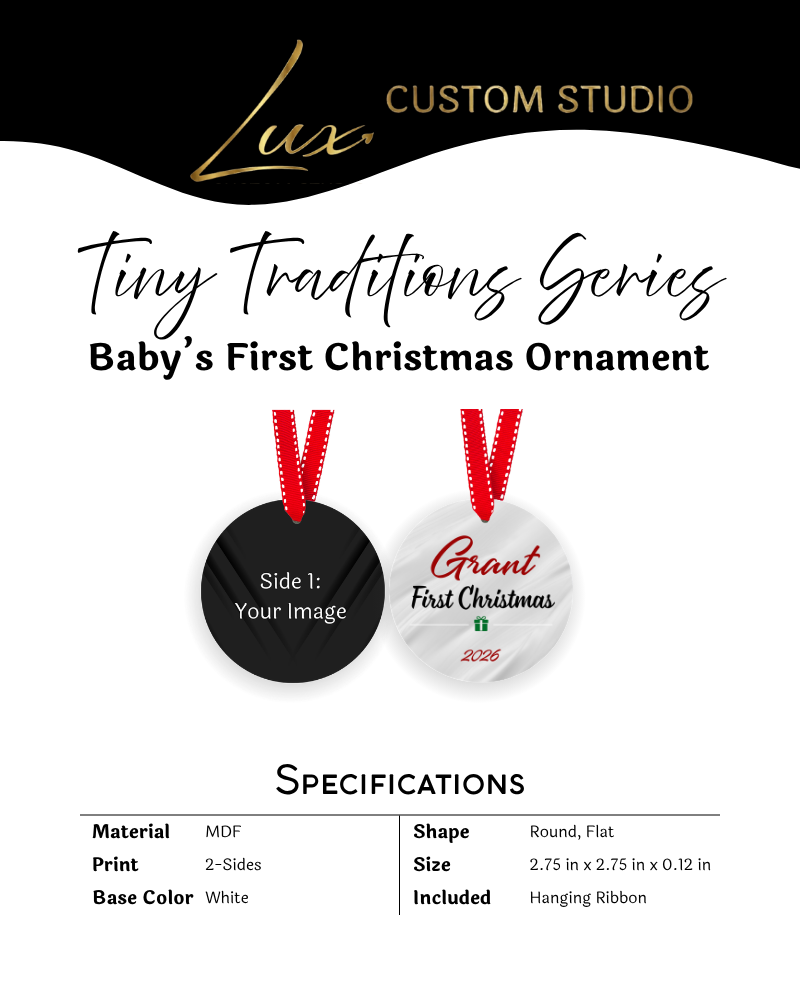 Tiny Traditions Series Baby’s First Christmas Ornament