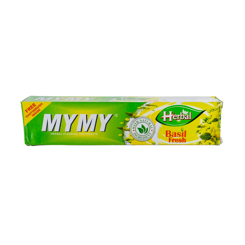 26555 My My Herbal Basil Fresh Toothpaste 145g X 5