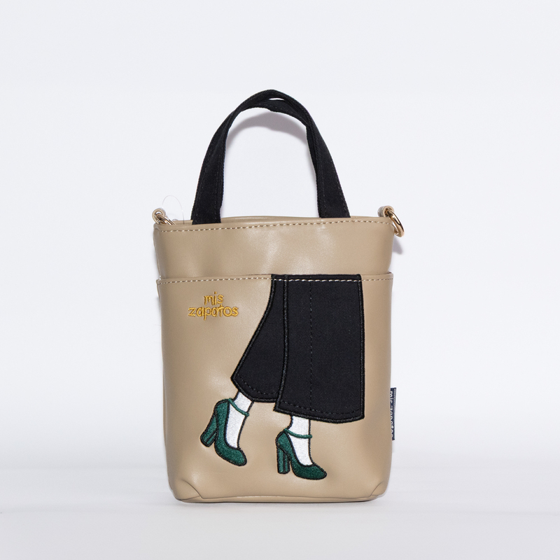 Bag Crossbody Beige Miszapatos Casual