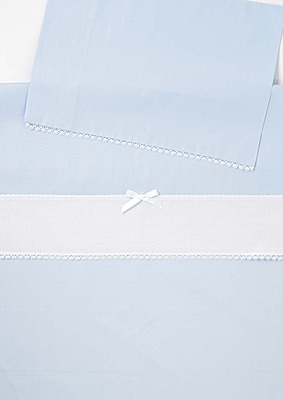 Lenzuolino e Federa da ricamare a punto croce Art. N031 Lenzuolino e Federa da ricamare a punto croce Art. N031