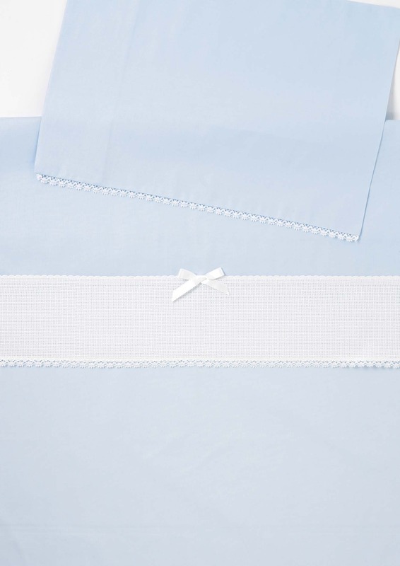 Lenzuolino e Federa da ricamare a punto croce Art. N031