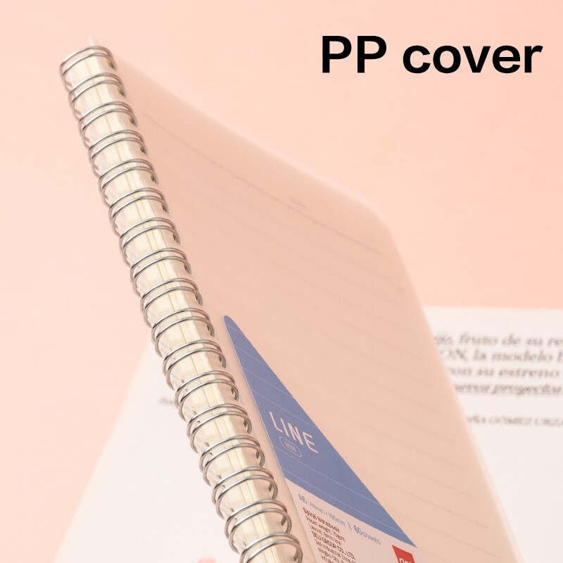 DELI N506 PP COVER SPIRAL NOTEBOOK A6 70G 60SHTS