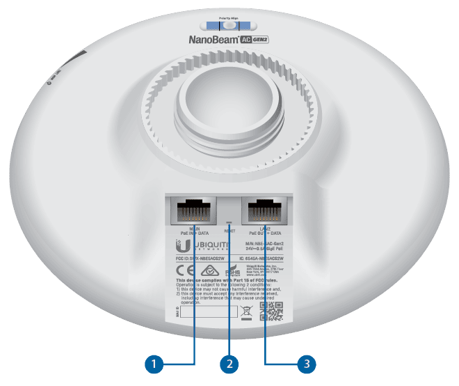 Ubiquiti 5 GHz NanoBeam AC, Gen2 NBE-5AC-Gen2