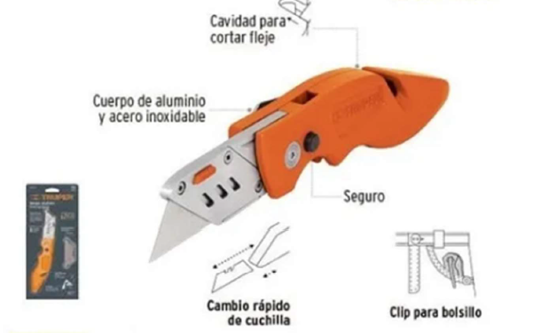 NAVAJA ABATIBLE CUERPO METALICO TRUPPER 17025