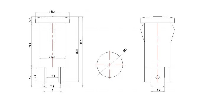 12.5mm Neon Indicator Light