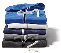 NEA122 CHAMARRA CON CAPUCHA CABALLERO NEW ERA SUEDED COTTON BLEND