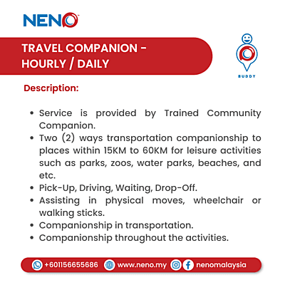 NENO Travel Companion (Hourly/Daily)