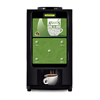 Front view of a sleek Atlantis Neo 4 lane automatic beverage dispenser. Front view of a sleek Atlantis Neo 4 lane automatic beverage dispenser.