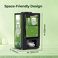 DIMENSION details of the Atlantis Neo-2 Lane Tea and Coffee Vending Machine components