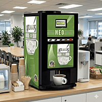 Atlantis Neo Coin Operated 2-Lane Tea and Coffee Vending Machine Atlantis Neo Coin Operated 2-Lane Tea and Coffee Vending Machine