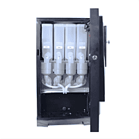 Compact Atlantis Neo 4 lane coffee and tea machine in a professional setting. Compact Atlantis Neo 4 lane coffee and tea machine in a professional setting.