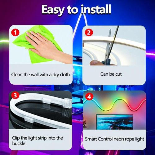 NEON LIGHT WITH REMOTE CONTROL - 5METER