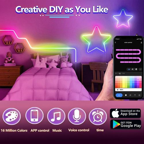 NEON LIGHT WITH REMOTE CONTROL - 5METER