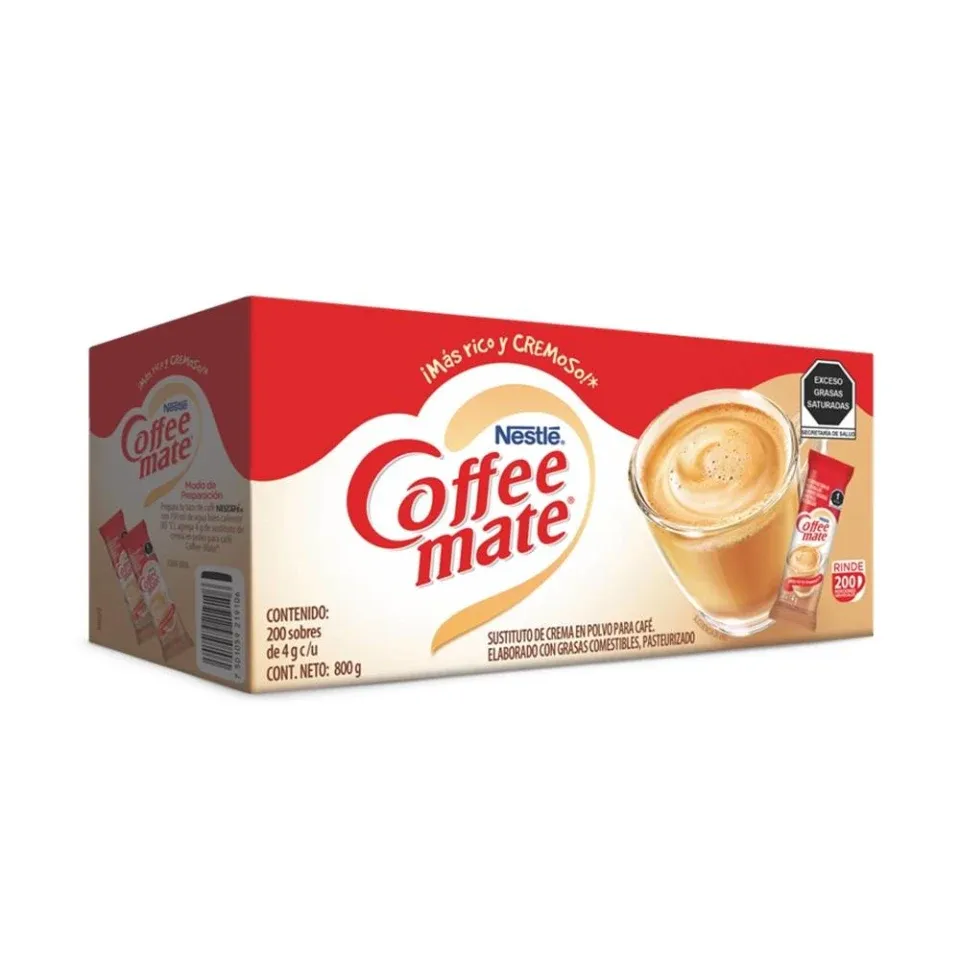 NESTLE COFFEE MATE SUSTITUTO DE CREMA 200 PZAS DE 4 G