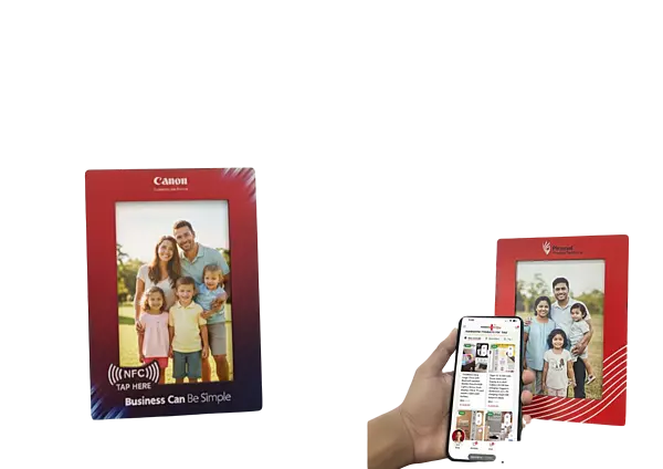 VERTICAL HIGH GLOSS PHOTO FRAME IN MDF WITH NFC TAG
