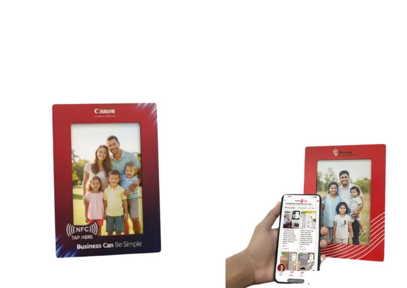 VERTICAL HIGH GLOSS PHOTO FRAME IN MDF WITH NFC TAG