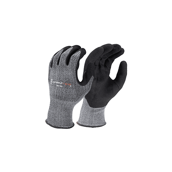 13G Nylon/Polyester Gray Lining,Black Foam Coating