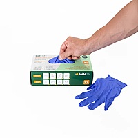 Sol-M® Nitrile Examination Gloves – 3.5 g, Violet Blue