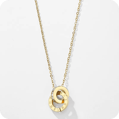 Roman Clock Necklace Gold