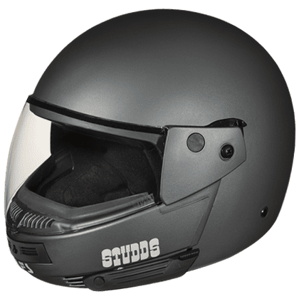 STUDDS NINJA PASTEL PLAIN MATT GUN GREY C/V (XL)