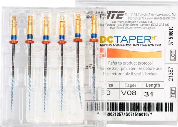 DCTaper 2H NITI LIMA ROTATIVA V08 #30 L31, C/6 DCTaper 2H NITI LIMA ROTATIVA V08 #30 L31, C/6