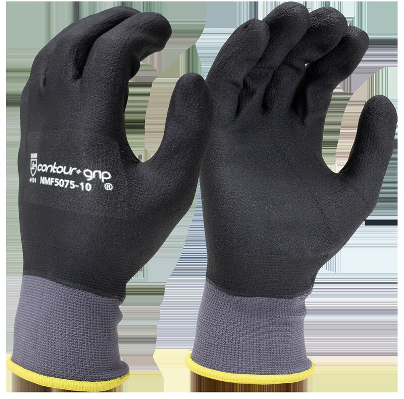 Contour Grip Black Nitrile Fully Coated Micro-Foam Palm