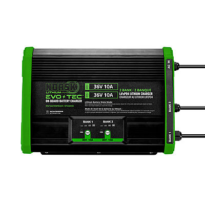 Norsk EVO-TEC 36V 10A – 2 Bank Charger