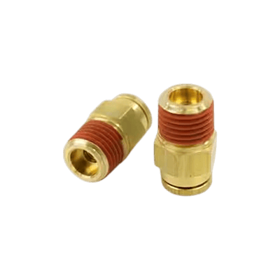 Power Products 1/4" x 1/4" Male Push-In Brass Connector