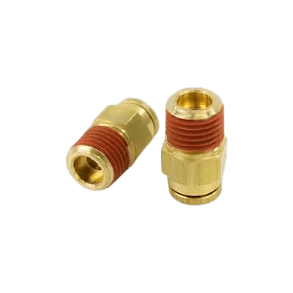 Power Products 1/4" x 1/4" Male Push-In Brass Connector