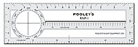 RNP-1 Radio Nav Plotter 199mm x 62mm 1:500,000 /1:250,000 scale