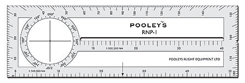 RNP-1 Radio Nav Plotter 199mm x 62mm 1:500,000 /1:250,000 scale