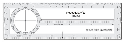 RNP-1 Radio Nav Plotter 199mm x 62mm 1:500,000 /1:250,000 scale