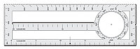 RNP-1 Radio Nav Plotter 199mm x 62mm 1:500,000 /1:250,000 scale