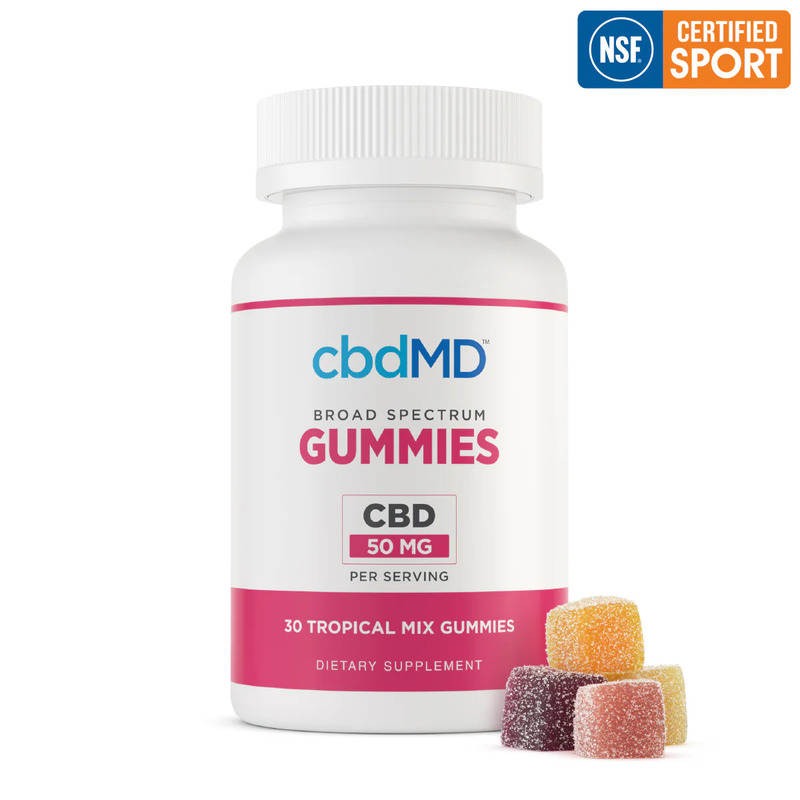 CBDMD BROAD SPECTRUM CBD GUMMIES | 50MG | 30CT