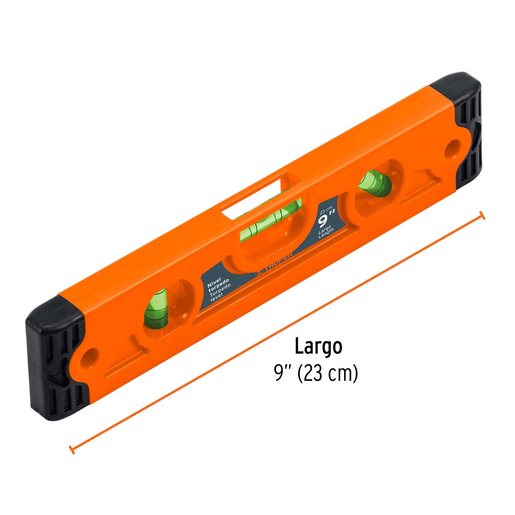 nivel-torpedo-magnético-de-9-con-cuerpo-de-abs-truper-nt-9-11223