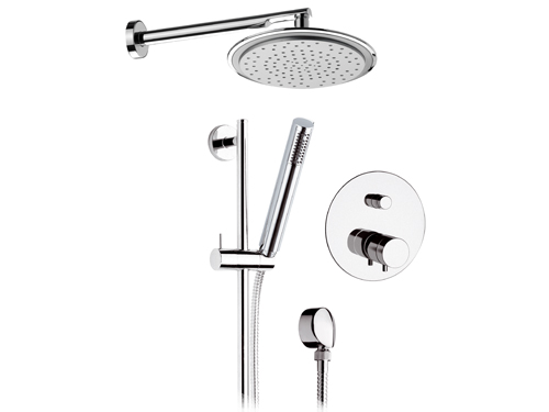 NT09S01 KIT TERMOSTATIC ROTUND DE DUS SISTEM DE DUS INGROPAT