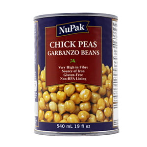 NUP42003 : NUPAK Chickpeas Can 24x450gm