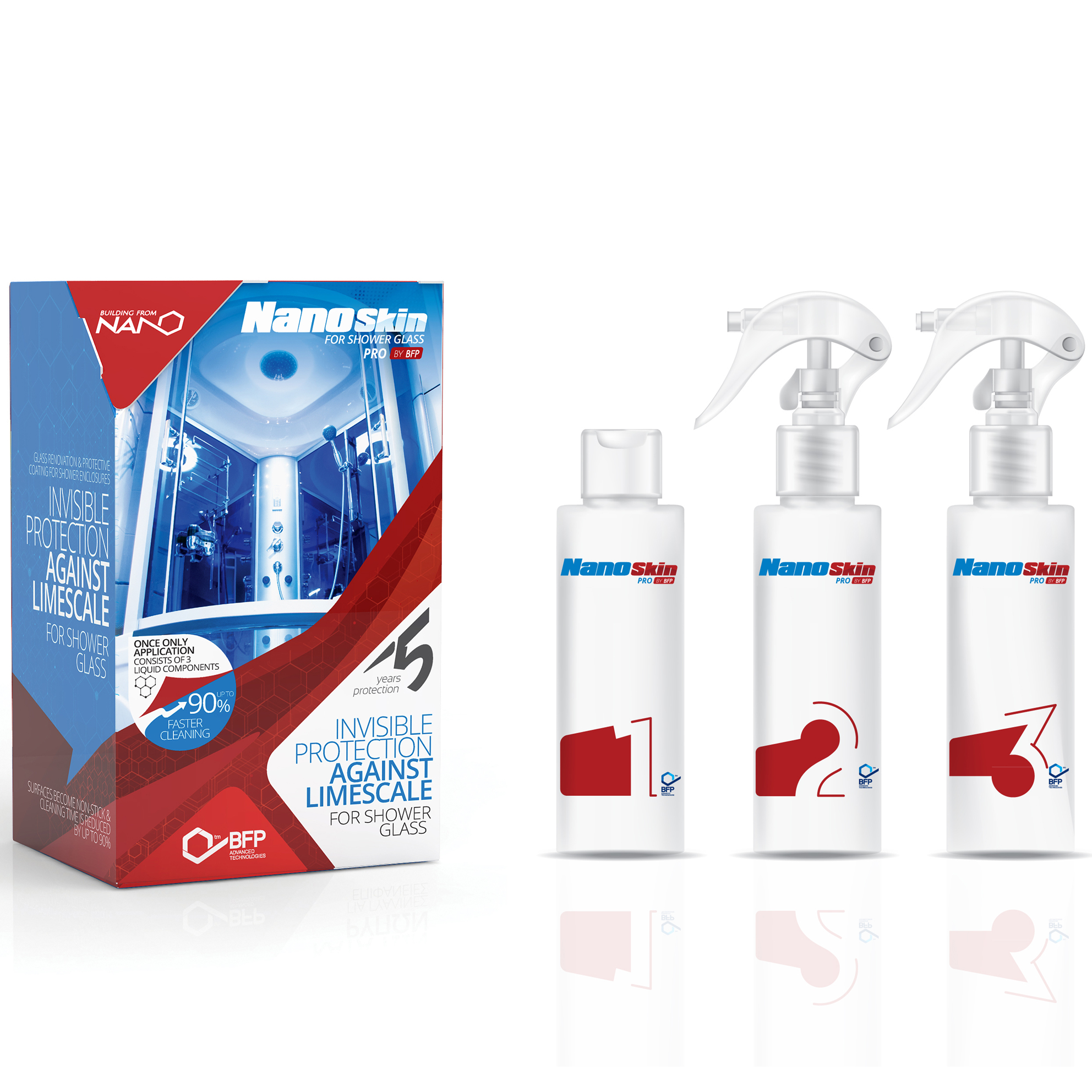 NANO SKIN 100ML - CURATARE SI PROTECTIE PENTRU STICLA CABINELOR DE DUS