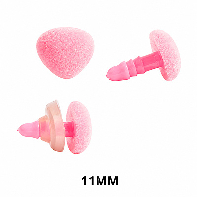 Nariz Plastica 11Mm Rosada Pq*100 Paquete X 100 Unidades