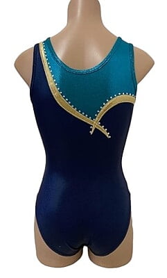 NAVY, GOLD, TEAL GREEN MYSTIQUE WITH RHINESTONES