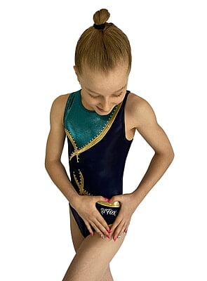 NAVY, GOLD, TEAL GREEN MYSTIQUE WITH RHINESTONES