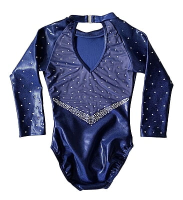 NAVY MYSTIQUE WITH MESH KEYHOLE BACK NAVY MYSTIQUE WITH MESH KEYHOLE BACK