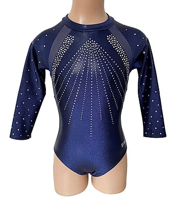 NAVY MYSTIQUE WITH MESH KEYHOLE BACK NAVY MYSTIQUE WITH MESH KEYHOLE BACK