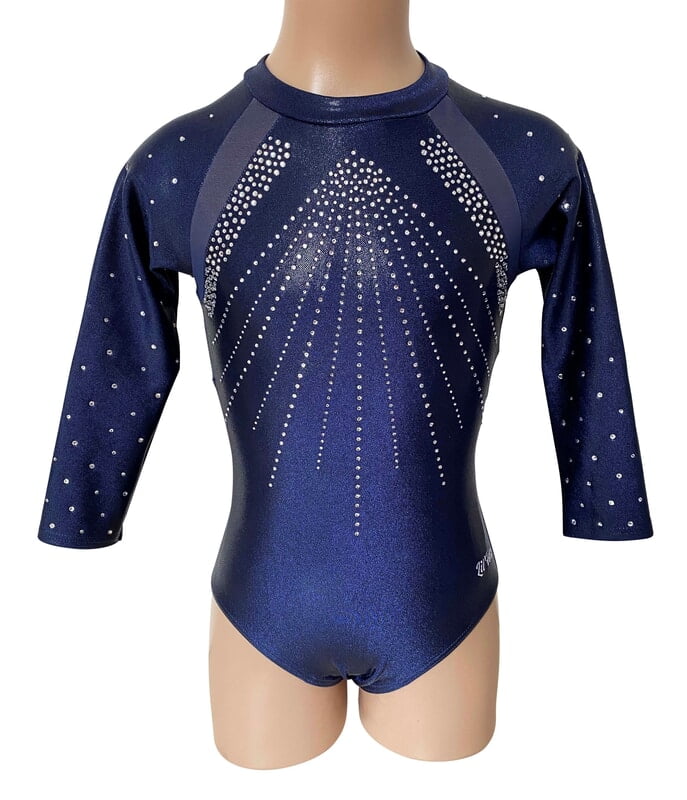 NAVY MYSTIQUE WITH MESH KEYHOLE BACK NAVY MYSTIQUE WITH MESH KEYHOLE BACK