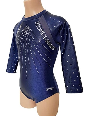 NAVY MYSTIQUE WITH MESH KEYHOLE BACK NAVY MYSTIQUE WITH MESH KEYHOLE BACK