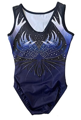 NAVY PHOENIX WITH CRYSTALS ON THE FRONT