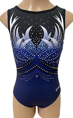 NAVY PHOENIX WITH CRYSTALS ON THE FRONT
